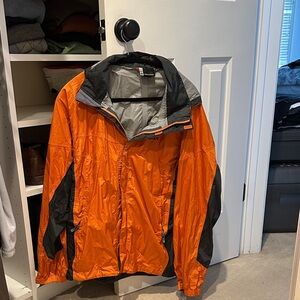 Marmot Orange and Gray Windbreaker